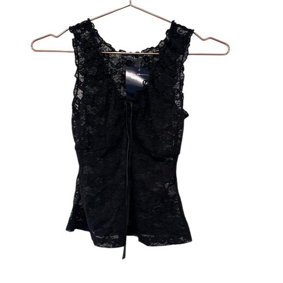 Brandy Melville Tops - Brandy Melville Black Lace Tank Top